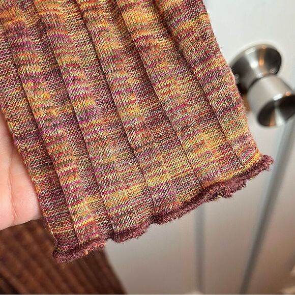 Art Class Button Ribbed Jumpsuit Lettuce Trim Girls Brown Multicolor XL 14 / 16 - Picture 7 of 10